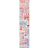 The Beatles US Tour 1964 Collection Ticket Stubs Guitar Strap 50BTL14 D'Addario Multi-Color