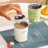 304 Food Grade Insulated Stainless Steel Coffee Mug with Straw - Double Wall, Portable Cold Storage for Tea & Office Use