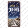 Retro Route 66 License Metal Tin Signs Vintage Road Trip Car Metal Plate Garage Club Gas Station Car Wall Decor
