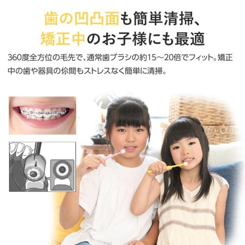 Dandelion Seed 360× Round Toothbrush, Extra Fine Bristles (Ages 3-12) (4 Colors, 4 Brushes)