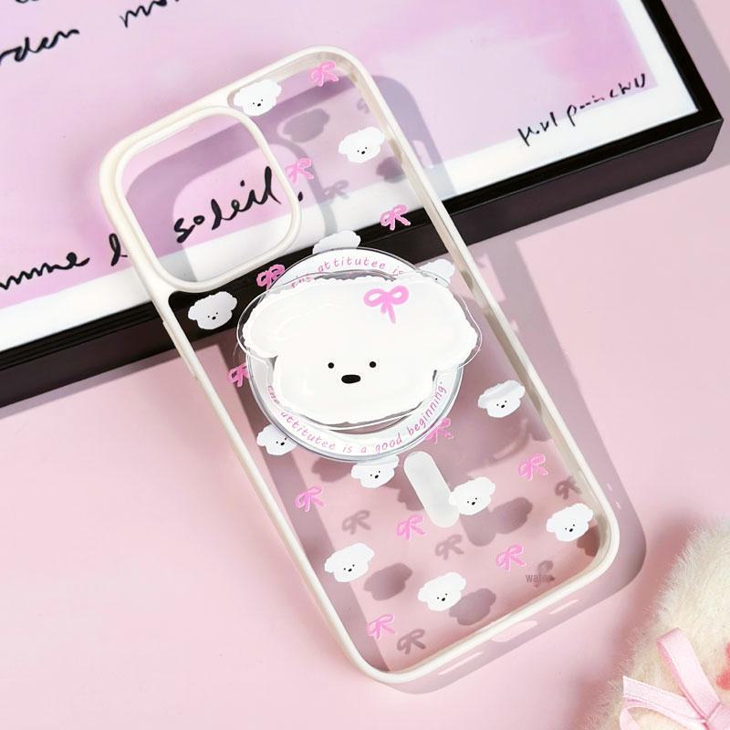 Etui magnetyczne Zhitai Frosted do iPhone'a 15 Pro Max, 14 Pro, 13 i 12, ze stojakiem.