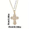 Vintage Punk Cross Necklace Fun Pendant for Daily Wear Collarbone Chain Women Gift
