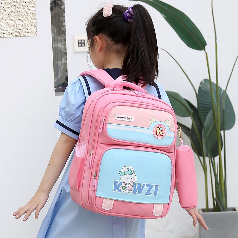 Large Capacity Lightweight Oxford Cloth Children's Backpack For Kids With Cute Cartoon Design