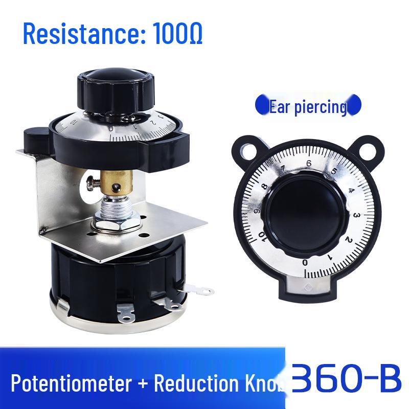 WX112 050 Adjustable Single-Turn Wirewound Potentiometer: 47, 560 Ohm, 1K, 2.2K, 4.7K, 10K, 47K Knob