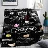 1 STKS SKZ Print Flanellen Deken, Hoge Kwaliteit Alle Seizoenen, Woondecoratie, Warmte en Comfort, Perfect voor Kerstcadeaus