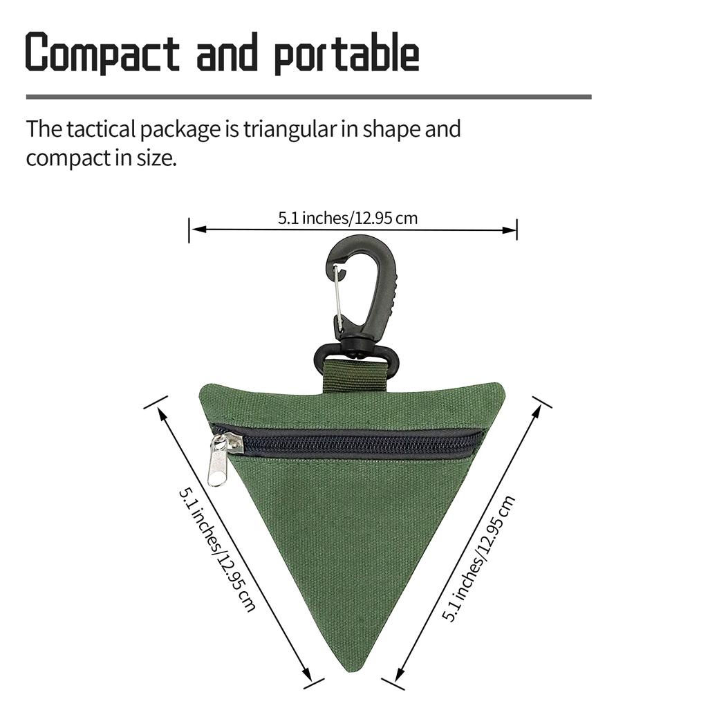 Multifunctional EDC Storage Bag Outdoor Portable Tool Bag Knife Pen Foldable Credit Card Clip Wallet Hanging Waist Bag