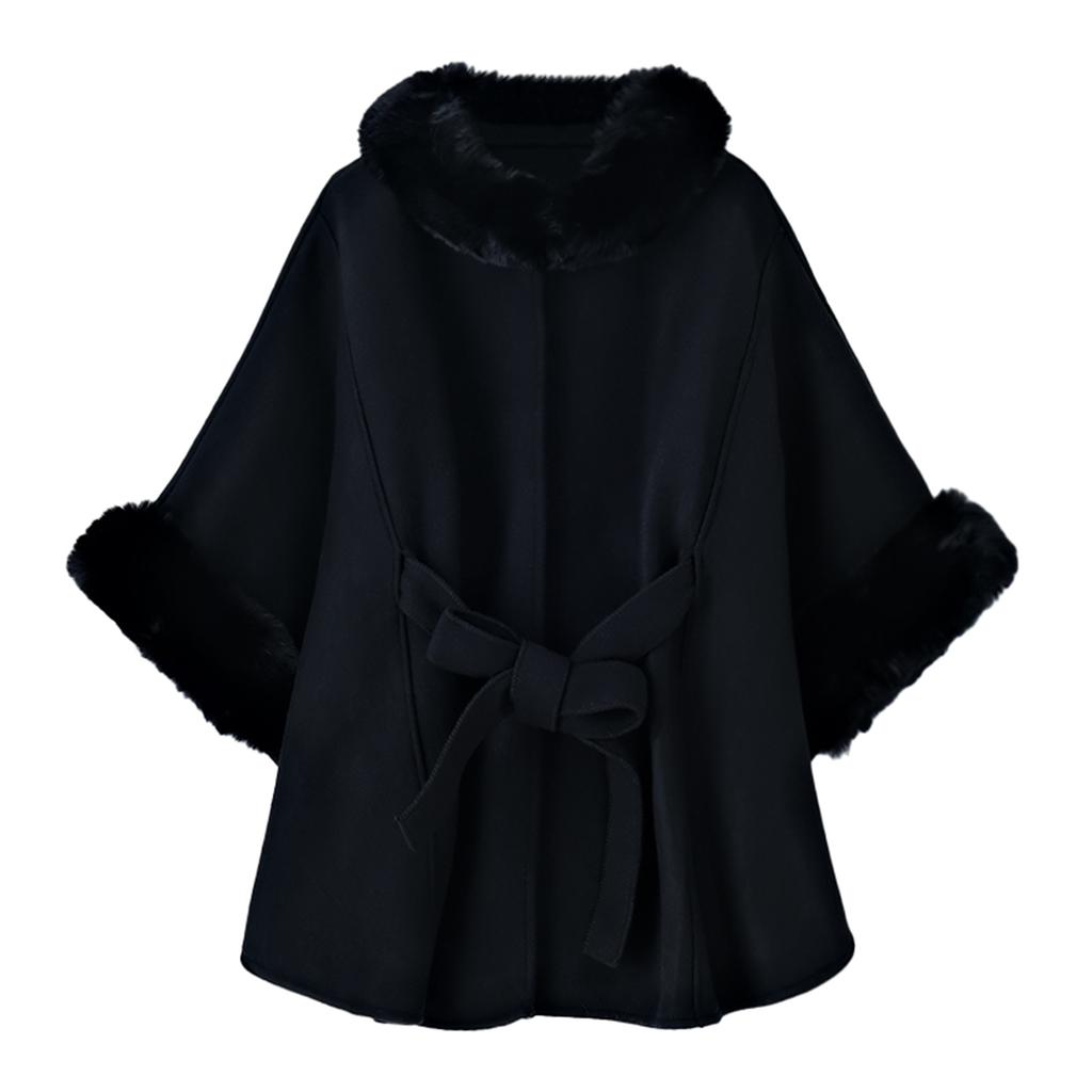 Women's Fashionable Cape Shawl Temperament Loose Plus Size Jacket