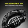 1 stk Universell Motorsykkel Sykkel Passordlås Bærbar Hjelmlås Tyverisikring Mtb Landeveissykkel Sykkellåser