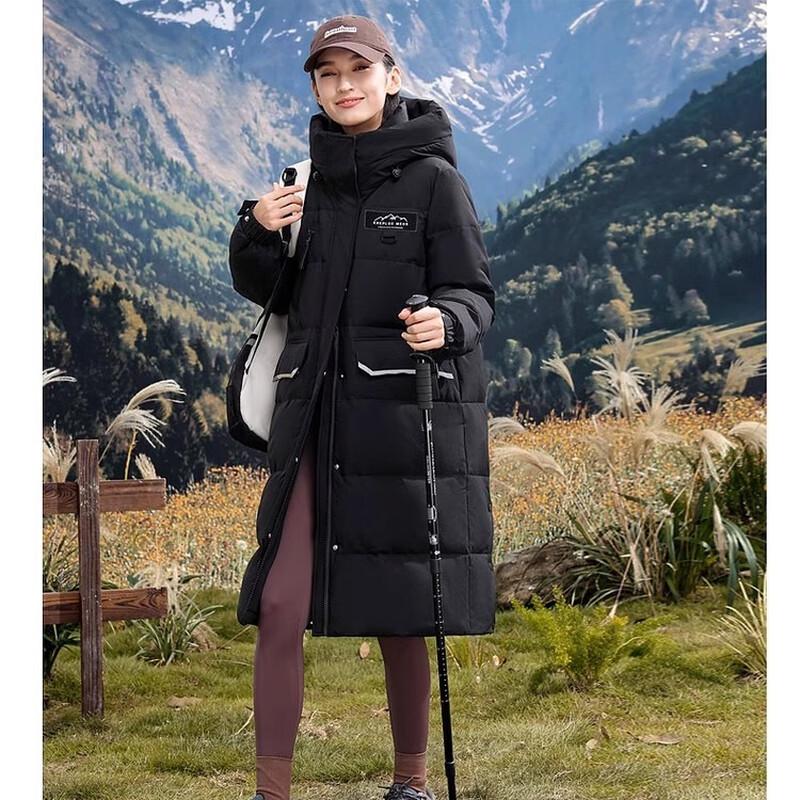 SNOWFLYING Women's Long Thick Down Jacket X40146464F
