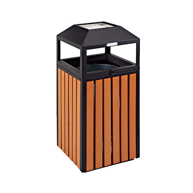 GPX-72S Eco-Friendly Wood Plastic Composite Outdoor Waste Bin