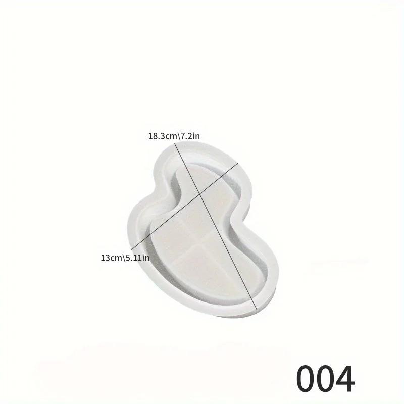 Irregular Tray Silicone Molds DIY Gypsum Cement Handmade Jewelry Storage Dish Plate Desktop Table Resin Mold Casting Handicrafts