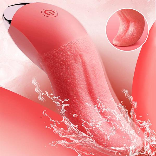 Heizung Zunge lecken Vibrator Sexspielzeug für Frauen Zungenmassagegerät für Sex Zunge lecken Klitoris Stimulator G-Punkt Nippel Weiblicher Masturbator