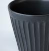 Wired Beans Kasama Ware Shinogi Black for a Lifetime Companion Mug, 240ml, Matte,