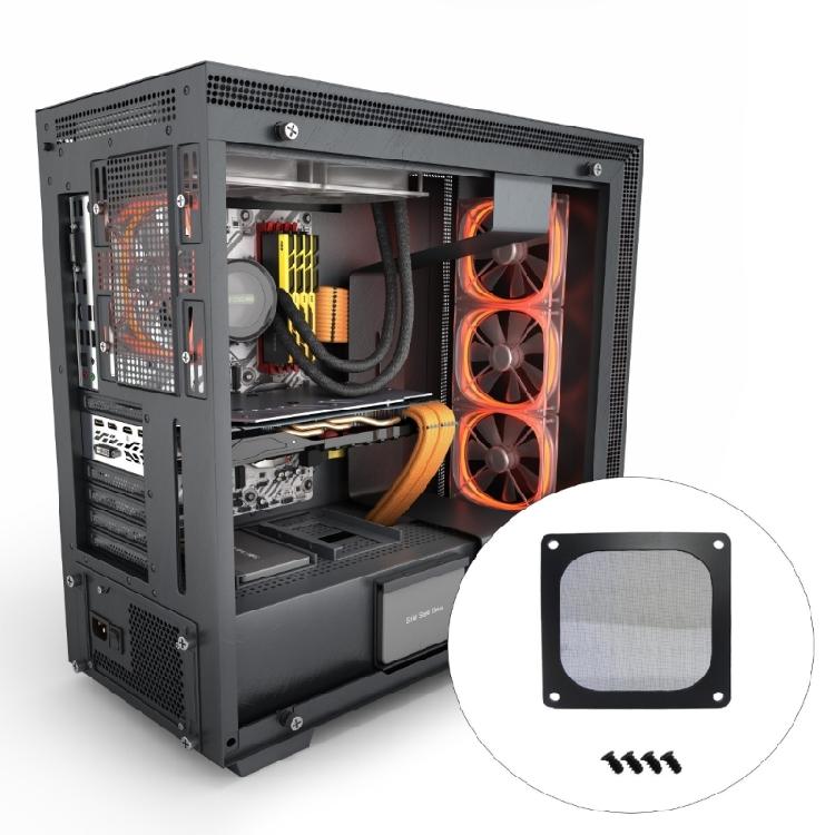 PC Case Dust Mesh Filter 8/9/12/14cm PVC Dustproof Magnetic Dust Filter Cover PC Mesh Grill Computer Cooling Fan Dust