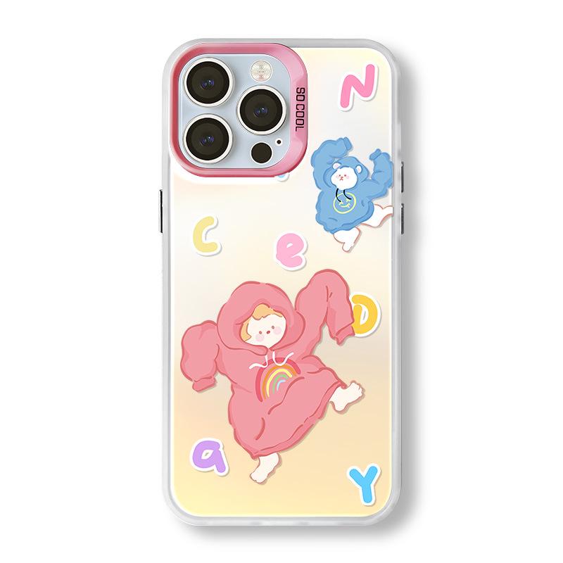 

Чехол для телефона с матовым лазерным покрытием для Apple и Huawei: Подходит для iPhone 15/14/16Pro и Mate60 iPhone 14 Plus