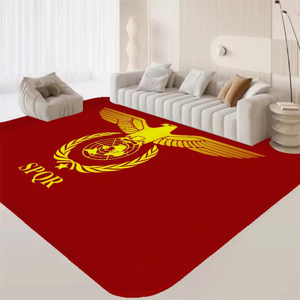 Roman S-SPQR Hallway Carpet Washable Non-Slip Living Room Sofa Chairs Area Mat Kitchen Doormat Area Rug