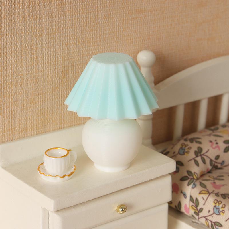 Dollhouse Retro Bedside Lamp Miniature Furniture Decoration