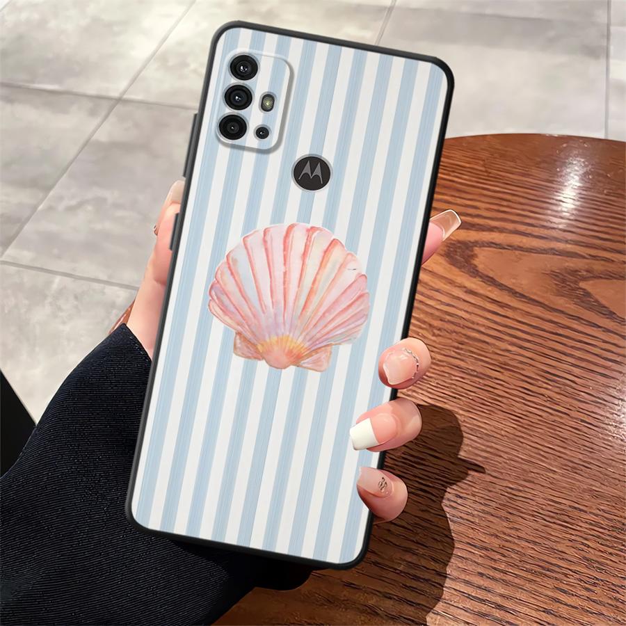Case for Moto X30 Pro S30 Pro Edge 20 30 Soft Back Phone Cover Marine Animals
