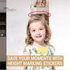 1/2/3Pcs Kids Growth Chart Mirror Dry Erase Board Children Room Nursery Bedroom Baby To Adults Boys Girls Wall Hanging Splicing Height Measurement