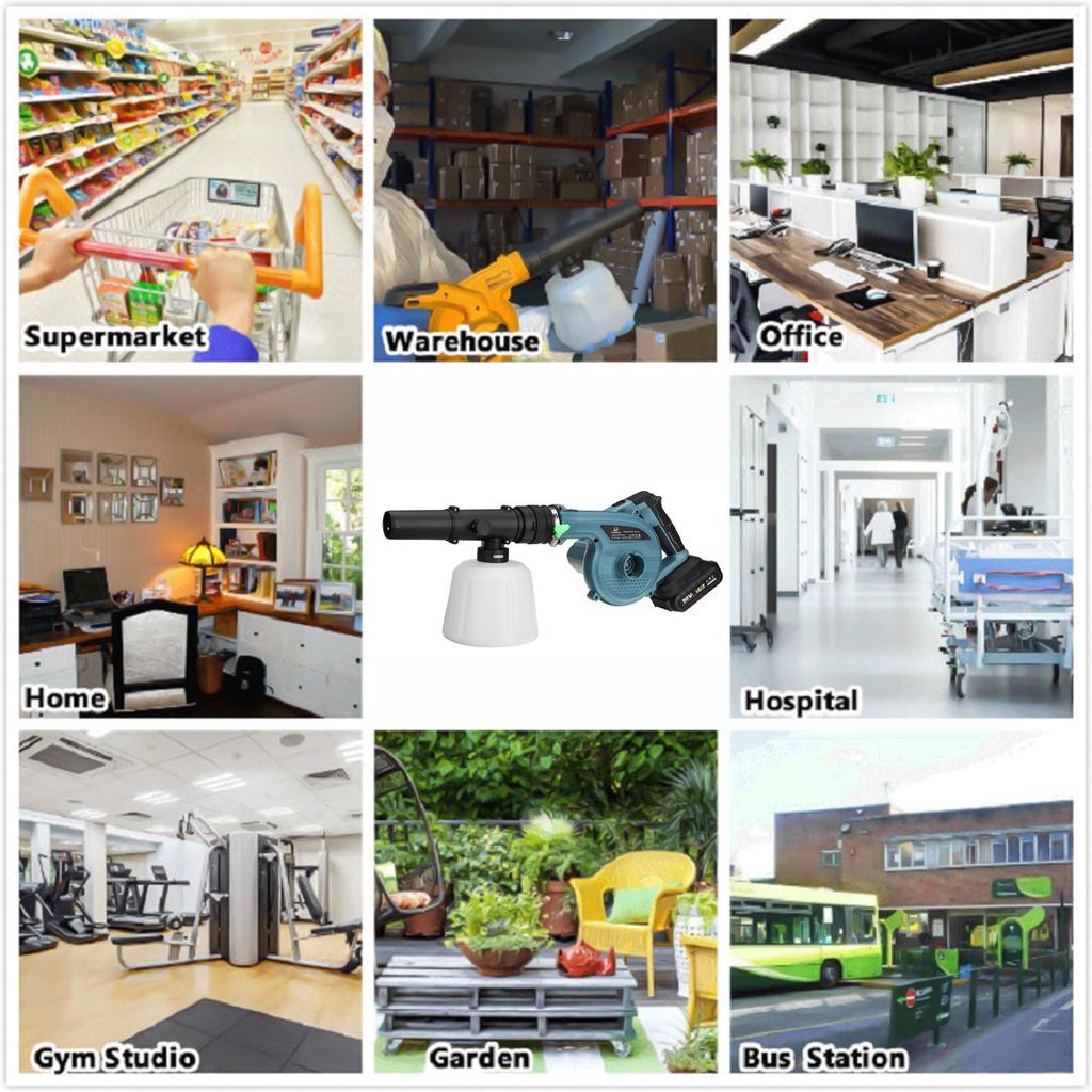 1200ML 280ml/min Universal High Capacity Water Tank Sprayer for Cordless Electric Air Blowers Leaf Vacuum Cleaner 8m Spray Distance ABS