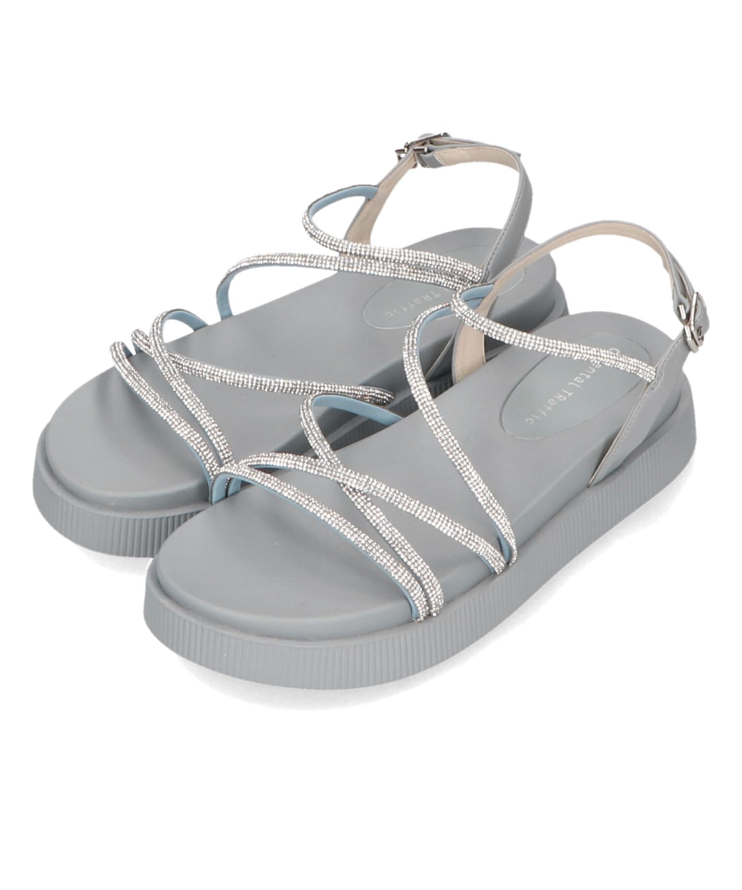 

Oriental Traffic Rhinestone Round Available in Plus and Petite Sizes 41217 Blue Women s Sandals, Toe, Comfortable, Strap, Sizes, 23.0cm-23.5cm, синий