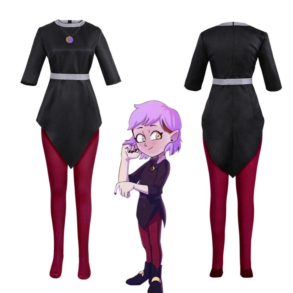 Costume Cosplay Uniforme Scolastica Amity Blight, Vestito Outfit Luz Noceda de La Casa delle Civette, Abbigliamento Role Play Anime Stile Edalyn