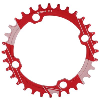 Lebycle 104BCD Corona Rotonda Narrow Wide per Mountain Bike 32T Piastra Denti Guarnitura PartiRosso