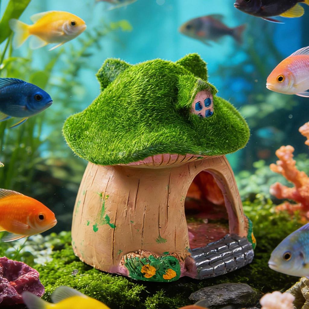 Fish Tank Decor Cave Habitat Gifts Portable Versatile Decoration Landscaping Display Vivid Accessory