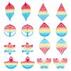16Pcs 8 Style 430 Stainless Steel Pendants Components Links Spray Painted Etched Metal Embellishments Mixed Shape Colorful 37.5~61.5x30.5~50x0.5~0.7mm