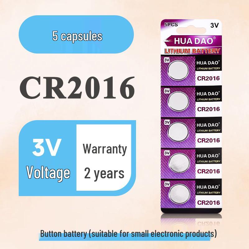 CR2032 Button Batteries: 5-Pack for Electronic Scales and Car Remotes, 3V
