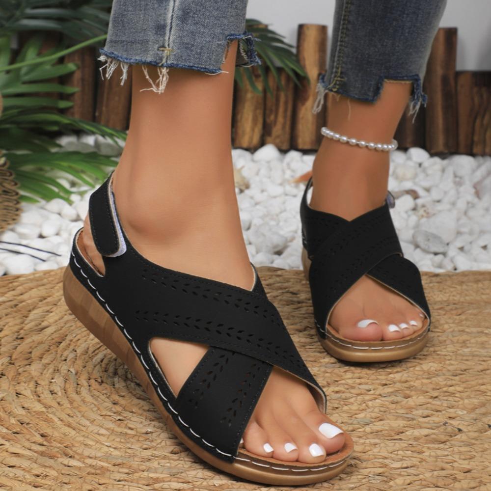 Sandali Casual da Donna Antiscivolo Leggeri Comodi con Zeppa e Suola Spessa