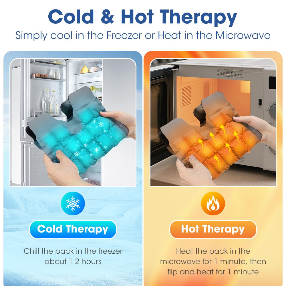 Knee Ice Pack Wrap Reusable Knee Cold and Hot Compress Brace Strap For Knee Pain Relief and Muscle Relaxation