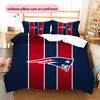New England Patriots Pattern Bedding Quilt Set  Home Decoration  Gift (1 * Duvet Cover + 2 * Pillowcase  Without Core)
