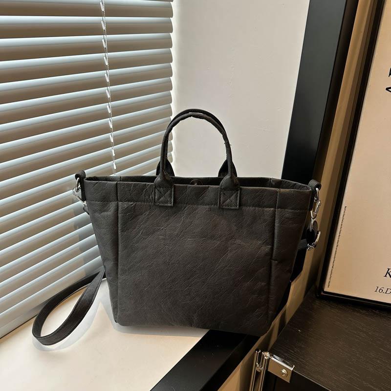 New Fashionable and Versatile Texture Large Capacity Hand Tote Bag DuPont Paper Single-shoulder Crossbody Bag