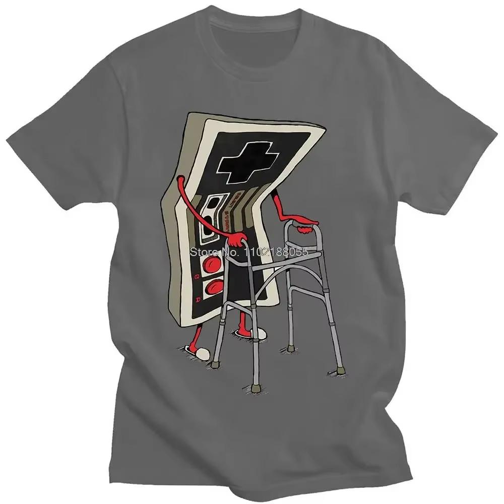 Old School Video Game Vintage Tees Loose Streetwear Arcade 80s Retro Graphic T-Shirts for Men and Women Men Clothing Harajuku