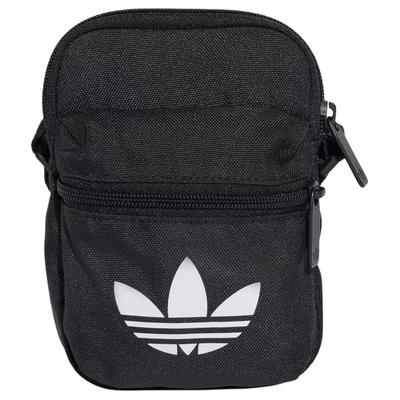 Originals Adicolor Logo Print 1.3L Polyester Shoulder Bag Unisex Shoulder Bag Black White JX0227