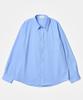 ANDAGAIN Comfort Silky Shirt (Sky Blue
