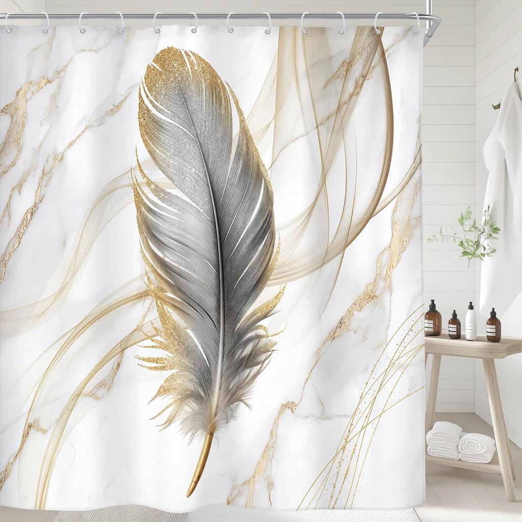 Japanese Shower Curtain Fuji Mountain Cherry Blossom Asian Anime Theme Burgundy Sun Koi Watercolor Floral Spring Cool Fabric