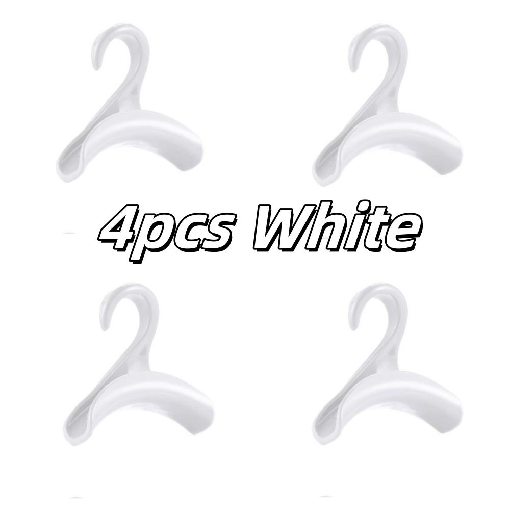 

4pcs Bag Hanger Hook Handbag Hat Scarf Plastic Multi-Functional Storage Rack For Wardrobe Backpack No Traceno Deformation Racks