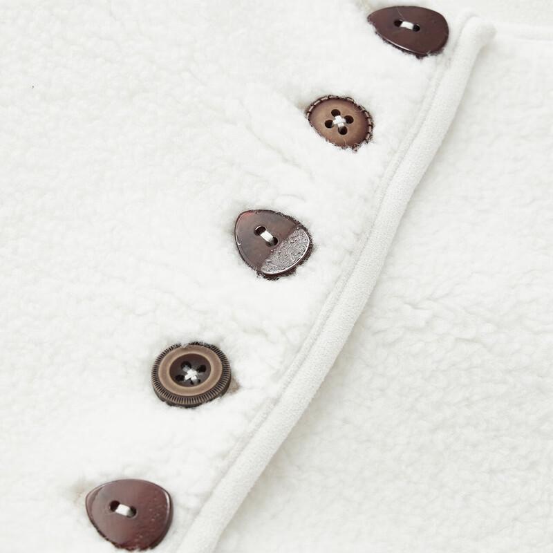 IEF Women's Plus Size Korean Retro Plush Vest