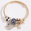 Stylish Metal Swan Pendant Multi-Element Bracelet