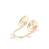 Adjustable Metal Palm Ring Portable Jewelry Accessories Spiral Palm Ring Handmade Reiki Energy Spiral Hand Ring Gift