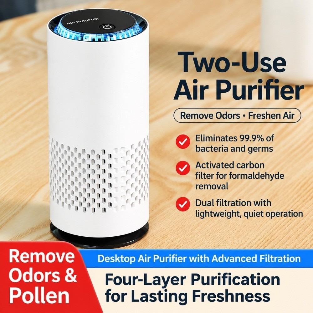 HEPA Filter Car Air Purifier Low Noise Portable Air Purifier Clean Air Electric Air Purifier Home