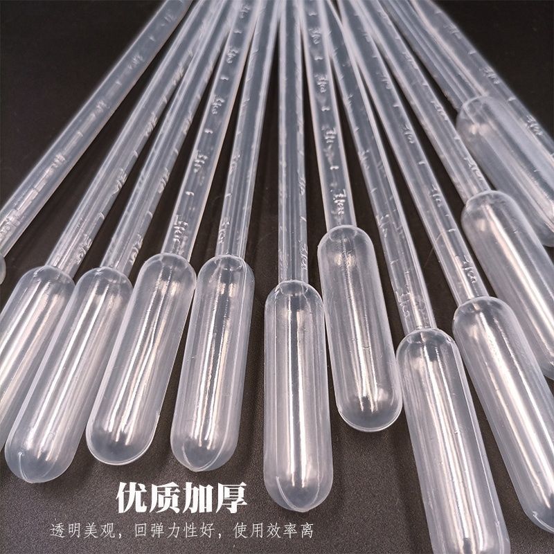 100Pcs/Lot Laboratory Pipette 3ml Plastic Disposable Graduated Container Liquid Dropper Equipment Straw Makeup Tools 3ml