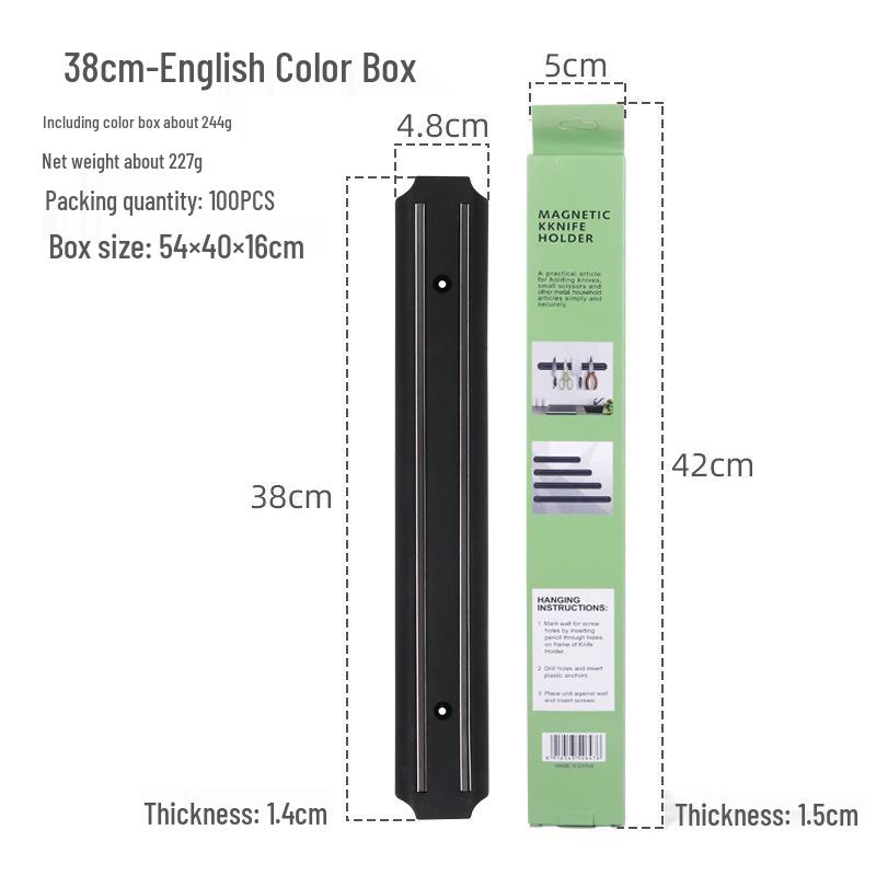 

Настінний магнітний тримач для ножів та кухонна полиця для зберігання без свердління