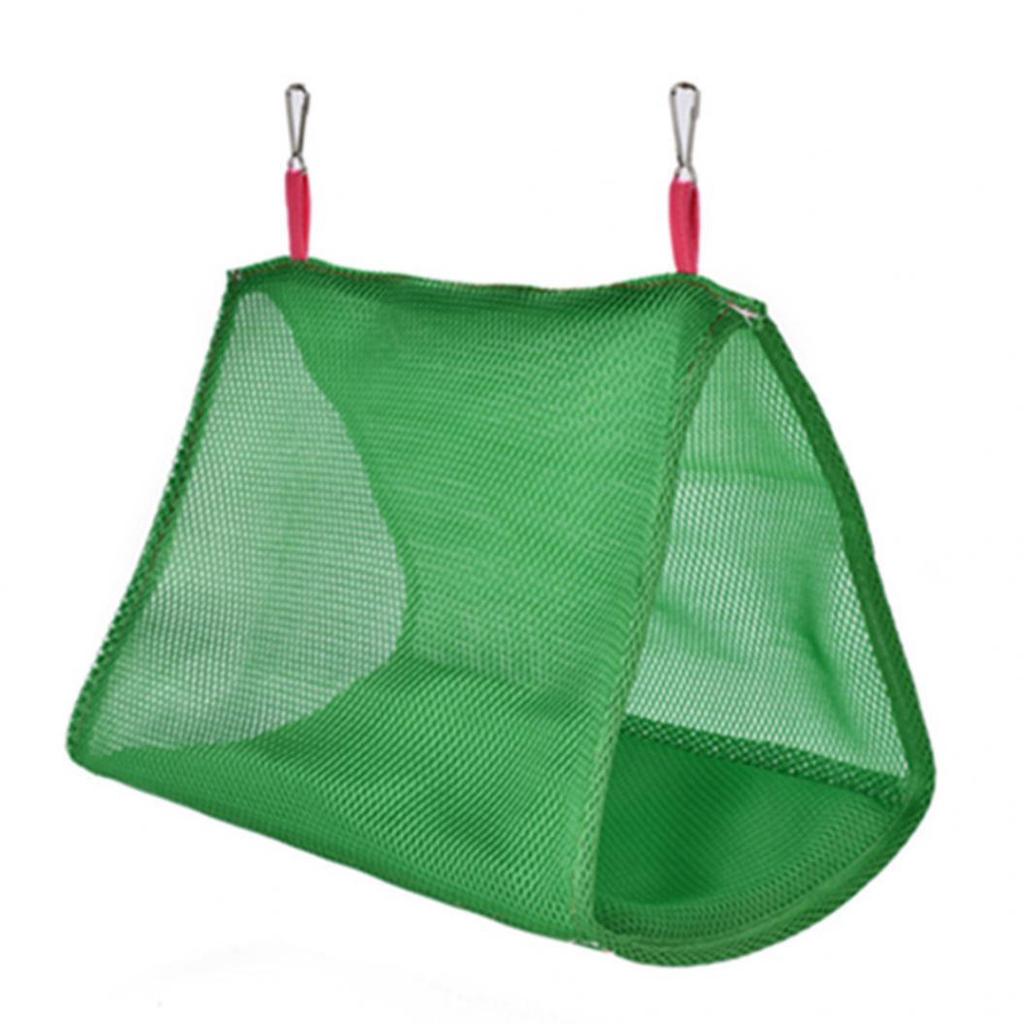 Summer Parrot Birds Breathable Hammock Hanging Cave Cage Hut Tent Bed Bunk Toy