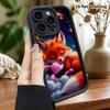 Phone case: 2D flat, suitable for iPhone 18 17 16 15 14 13 Pro protective case, little fox and rabbit, perfect holiday gift for Christmas and Hallowee