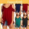 Elegant Womens Off Shoulder V Neck Chiffon T-shirt With Classic Timeless Appeal
