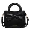 Premium bow portable small square bag women's fashion shoulder bag messenger bag