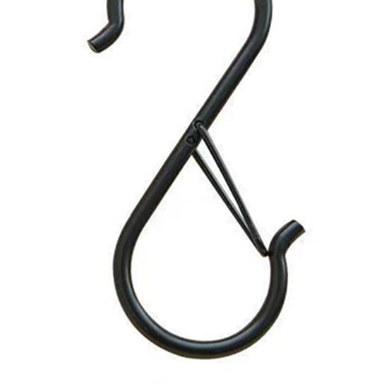 12 Pcs Bathroom Hooks Lock Clip Windproof Anti-slip Hanging Safety Buckle Heavy Duty S Hooks Hanging Plants Closet Hooks Clothes Kitchen Utensil Pots